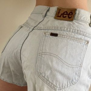 Vintage Lee’s high waisted jean shorts